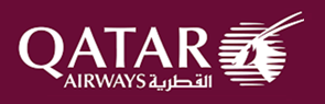 Logo Qatar Airways - Partenaire officiel de SkyBlue Tours and Travels pour vos voyages en RDC